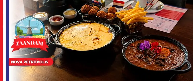 Zaandam Nova Petrópolis: Almoço Holandês - Cupom de Desconto do Tchê Ofertas.