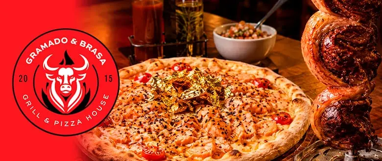 Gramado & Brasa: Rodízio de Carnes e Pizza - Cupom de Desconto do Tchê Ofertas.