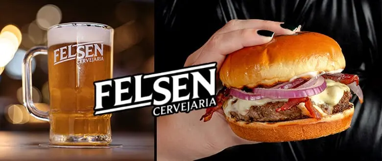 Cervejaria Felsen: Combo de Hambúrguer em Gramado - Cupom de Desconto do Tchê Ofertas.