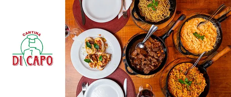 Cantina Di Capo: Sequências de Massas em Gramado - Cupom de Desconto do Tchê Ofertas.