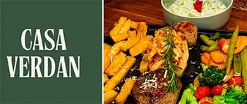 Casa Verdan: Prato à La Carte no Centro de Canela - Desconto Tchê Ofertas. Carnes e Acompanhamentos.
