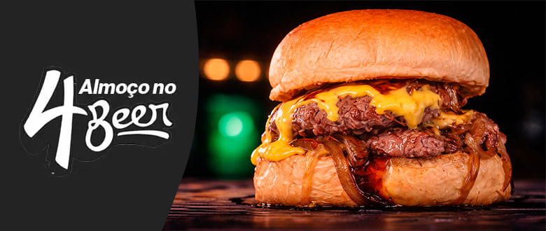 4Beer: À La Minuta ou Burger de Almoço com Cupom de Desconto do Tchê Ofertas.