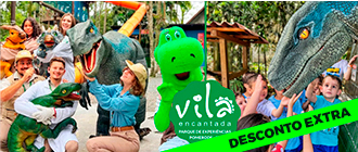 Vila Encantada - Parque dos Dinossauros Pomerode - Cupom de Desconto do Tchê Ofertas.