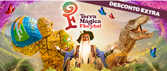 Ingresso para Parque Terra Mágica Florybal em CANELA: Imagem do Mago, Dinossauros e Gigante de Pedra
