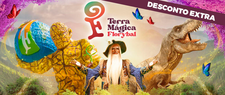 Ingresso para Parque Terra Mágica Florybal em CANELA: Imagem do Mago, Dinossauros e Gigante de Pedra