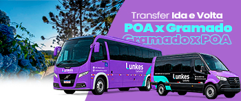Lunkes Turismo: Transfer de Porto Alegre para Gramado e Canela - Cupom de Desconto do Tchê Ofertas.