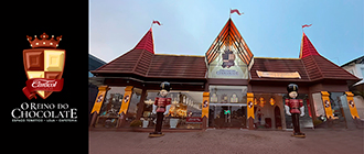 Imagem do Reino do Chocolate da Caracol Chocolates em Gramado.
