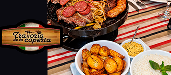 Trattoria de La Coperta: Parrilla para 2 pessoas com Desconto do Tchê Ofertas.